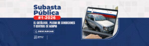 Catálogo, pliego de condiciones y centros de acopio, Subasta #1-2026